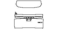 Lexus GX (US) Luxury 2024 - Trunk Lid (with ''LEXUS'', ''GX5##'' emblems)