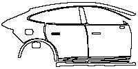 Luxeed R7 Range Extended 2025 - (right) Door+Side Skirt+Rear Fender