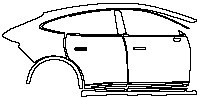 (right) Door+Side Skirt+Rear Fender