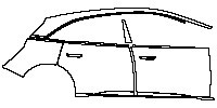 Lucid Air Dream Edition Exterior 2023 - (right) Door+BC-Pillar+Side Skirt+Rear Fender