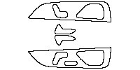 Mercedes-Benz GLS Interior 2016 - (rear) Door Trim (with seat adjustment, without seat heating.)