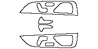 Mercedes-Benz GLS Interior 2016 - (rear) Door Trim (with seat adjustment, with seat heating.)