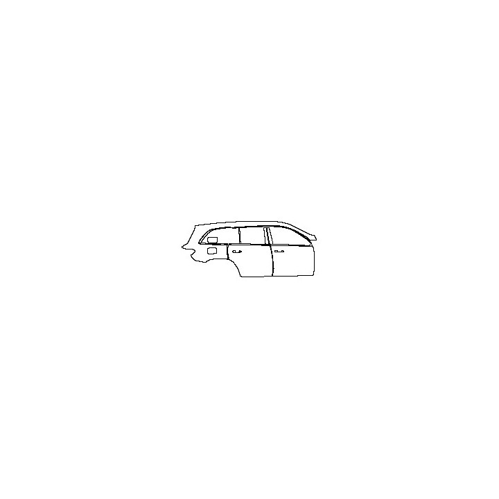Mercedes-Benz GLS Base 2016 - (right) Door+BC Pillar+Rear Fender