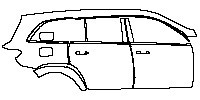 Mercedes-Benz GLS AMG GLS 63 2016 - (right) Door+BC Pillar+Rear Fender