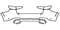Mercedes-Benz GLS AMG Line 2016 - Rear Bumper (with 2 PDC)