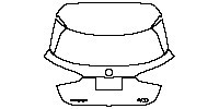Mercedes-Benz A Class Hatchback 2019 - Trunk Lid (with AMG and A35 emblem)