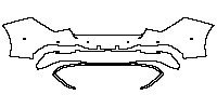 Mercedes-Benz CLA Coupe 2013 - Rear Bumper (with 6 PDC)