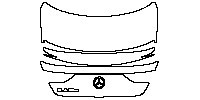 Mercedes-Benz CLA Coupe 2013 - Trunk Lid (with spoiler, with ''CLA XXX'' emblem)