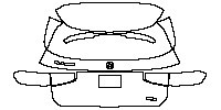 Mercedes-Benz GLB Exterior 2020 - Trunk Lid (with ''GLB 2XX'',''北京奔驰'' emblems)
