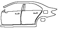 (left) Door+B Pillar+Rear Fender+Side Skirt