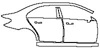 (right) Door+B Pillar+Rear Fender+Side Skirt