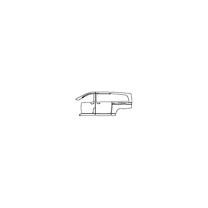 (left) Door+Side Skirt+Rear Fender