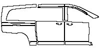 (right) Door+Side Skirt+Rear Fender