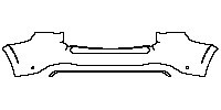 Mercedes-Benz GLS AMG GLS 63 2016 - Rear Bumper (with Chrome Load Sill Guard)