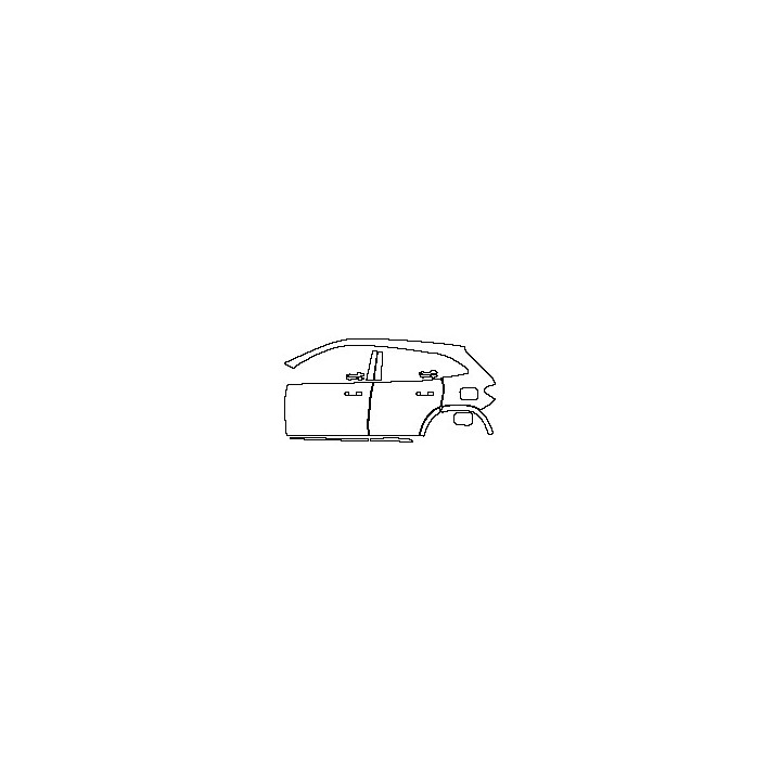 Mercedes-Benz GLA AMG GLA 45 2015 - (left) Door+Side Skirt+Rear Fender