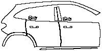 Mercedes-Benz GLA AMG GLA 45 2015 - (right) Door+Side Skirt+Rear Fender
