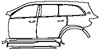 Mercedes-Benz Maybach GLS Exterior 2021 - (left)Door+Side Skirt+Rear Fender