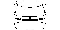 Mercedes-Benz Maybach GLS Exterior 2021 - Trunk Lid (With "Maybach" "GLS 6##" model emblem)