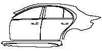 (left) Door+Side Skirt+Rear Fender