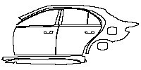 (left) Door+Side Skirt+Rear Fender