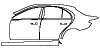 (left) Door+Side Skirt+Rear Fender