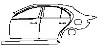 (left) Door+Side Skirt+Rear Fender