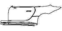 Mercedes-Benz SL AMG SL43 2023 - (right) Door+Side Skirt+Rear Fender