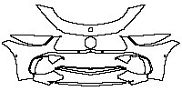 Mercedes-Benz SL AMG SL55 2023 - Bumper+Headlamp (with 2 PDC)