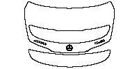 Mercedes-Benz SL AMG SL43 2023 - Trunk Lid (with spoiler, with ''AMG'', ''SL43'' emblems)