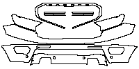 Ford Ranger (US) XL 2019 - Bumper+Headlamp (for 4X4 version)