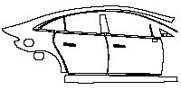 Mercedes-Benz EQE Exterior 2023 - (right)Door+Side Skirt+Rear Fender