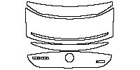Mercedes-Benz EQE Exterior 2023 - Trunk Lid (with''EQE 350'' ''北京奔驰''emblem)