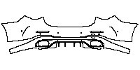 Mercedes-Benz C Class Estate 2015 - Rear Bumper (with 6 PDC)