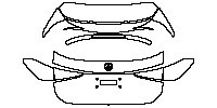 Mercedes-Benz C Class Estate 2015 - Trunk Lid (with AMG Performance Studio Package, without emblem)