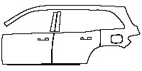 (left)Door+Side Skirt+Rear Fender