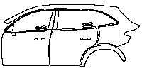 Mercedes-Benz GLC SUV 2016 - (left) Door+Rear Fender