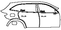 Mercedes-Benz GLC SUV 2016 - (right) Door+Rear Fender
