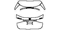 Mercedes-Benz GLC SUV 2016 - Trunk Lid (with ''GLC 300'', ''4MATIC'' emblems)