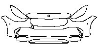 Mercedes-Benz C Class Estate 2015 - Bumper+Headlamp (with 2 PDC)