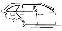 Mercedes-Benz C Class Estate 2015 - (right)Door+Side Skirt+Rear Fender