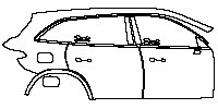 (right)Door+Side Skirt+Rear Fender