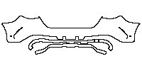 Mercedes-Benz GLC Coupe (2024) 2023 - Rear Bumper (with 2 PDC)