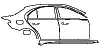 (right) Door+Side Skirt+Rear Fender