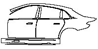 (left) Door+Side Skirt+Rear Fender
