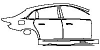 (right) Door+Side Skirt+Rear Fender