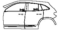 (left) Door+Side Skirt+Rear Fender
