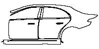 (left) Door+Side Skirt+Rear Fender