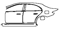(left) Door+Side Skirt+Rear Fender