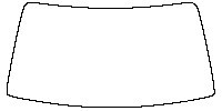 Mercedes-Benz Maybach S Class Window 2021 - Windshield (without mirror and dotted area cutout)