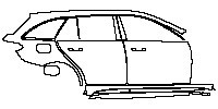(right) Door+Side Skirt+Rear Fender